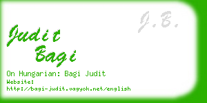 judit bagi business card